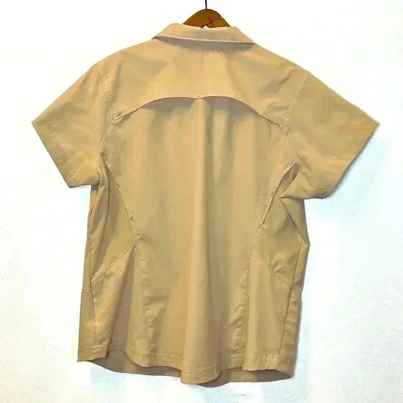 Columbia Omni Shade Sun Protection Button Short Sleeve Women's 1X Shirt Hike - Picture 2 of 8